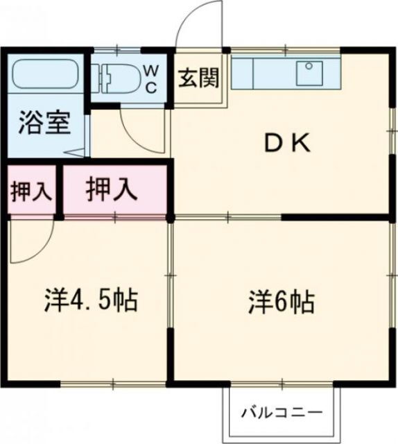 茨城県稲敷市江戸崎乙 ひたち野うしく駅 2DK アパート 賃貸物件詳細