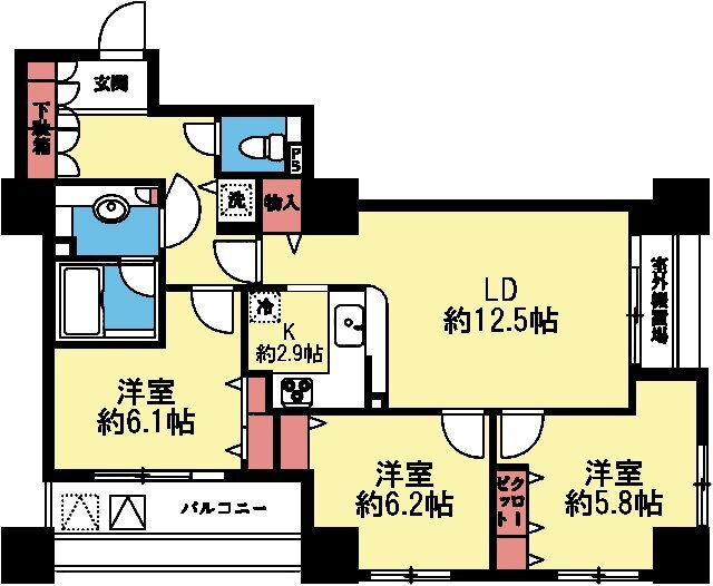 神奈川県横浜市神奈川区金港町 横浜駅 3LDK マンション 賃貸物件詳細