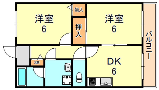 兵庫県明石市大久保町江井島 江井ヶ島駅 2DK マンション 賃貸物件詳細