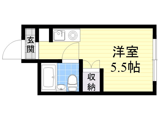 パシフィック新今宮 5階 ワンルーム 賃貸物件詳細