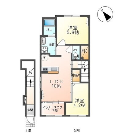 山形県天童市大字久野本 天童駅 2LDK アパート 賃貸物件詳細