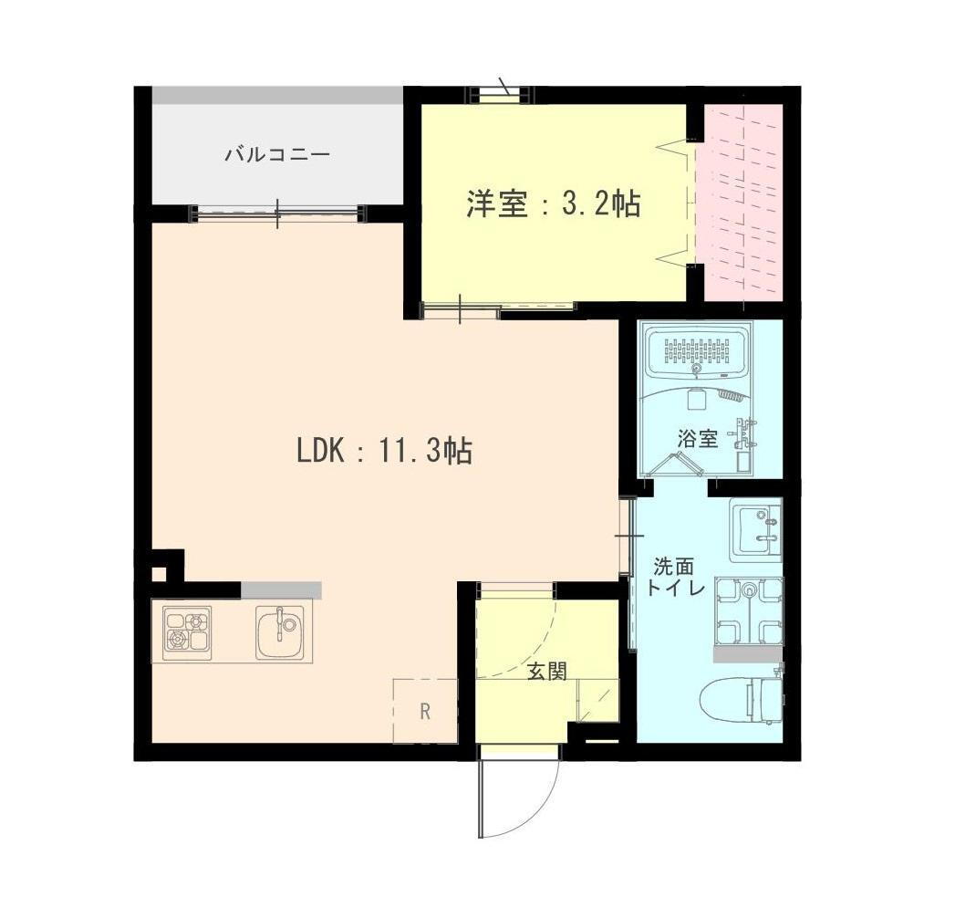 宮城県仙台市若林区成田町 連坊駅 1LDK アパート 賃貸物件詳細