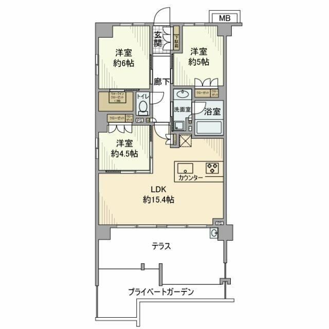 神奈川県横浜市港南区港南２ 港南中央駅 3LDK マンション 賃貸物件詳細