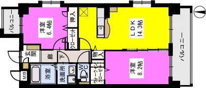 福岡県糟屋郡粕屋町大字酒殿 酒殿駅 2LDK マンション 賃貸物件詳細