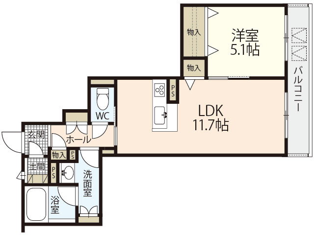 広島県安芸郡府中町八幡１ 天神川駅 1LDK アパート 賃貸物件詳細