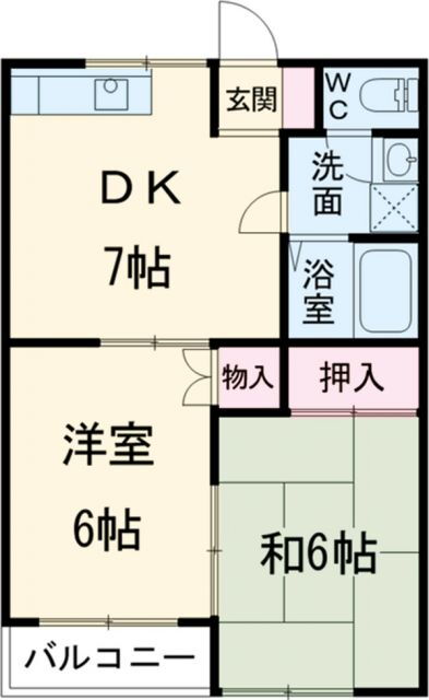 栃木県宇都宮市宝木町２ 東武宇都宮駅 2DK アパート 賃貸物件詳細