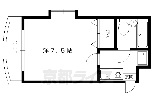 京都府京都市左京区静市市原町 二軒茶屋駅 1K マンション 賃貸物件詳細