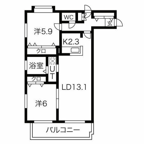 北海道札幌市西区宮の沢一条４ 宮の沢駅 2LDK マンション 賃貸物件詳細