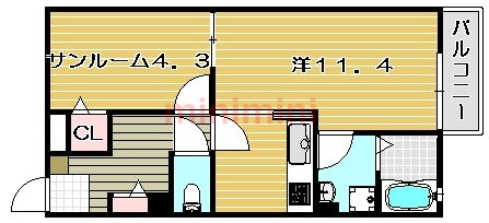 大阪府茨木市太田２ ＪＲ総持寺駅 ワンルーム アパート 賃貸物件詳細