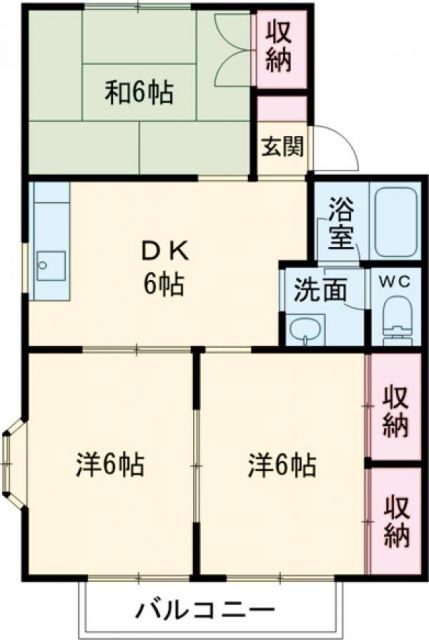 オルベージュＢ 2階 3DK 賃貸物件詳細