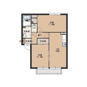 栃木県小山市犬塚１ 小山駅 2DK アパート 賃貸物件詳細