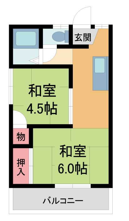 大阪府池田市桃園１ 池田駅 2DK アパート 賃貸物件詳細