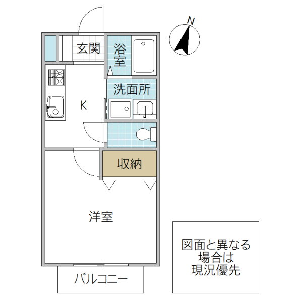 レジデンス江橋　Ｂ－２棟 1階 1K 賃貸物件詳細