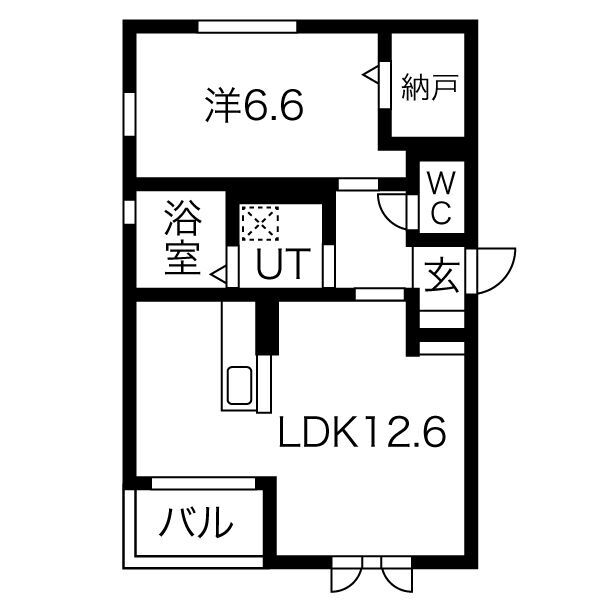 群馬県高崎市倉賀野町 倉賀野駅 1LDK アパート 賃貸物件詳細
