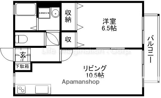 滋賀県栗東市下鈎 栗東駅 1LDK アパート 賃貸物件詳細