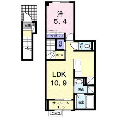 富山県魚津市北鬼江 魚津駅 1LDK アパート 賃貸物件詳細