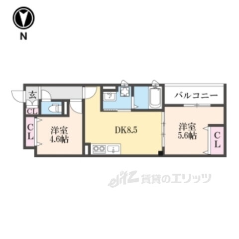 大阪府枚方市藤阪元町２ 藤阪駅 2DK アパート 賃貸物件詳細