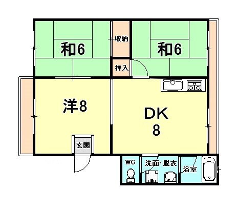 兵庫県尼崎市南武庫之荘８ 甲子園口駅 3DK マンション 賃貸物件詳細