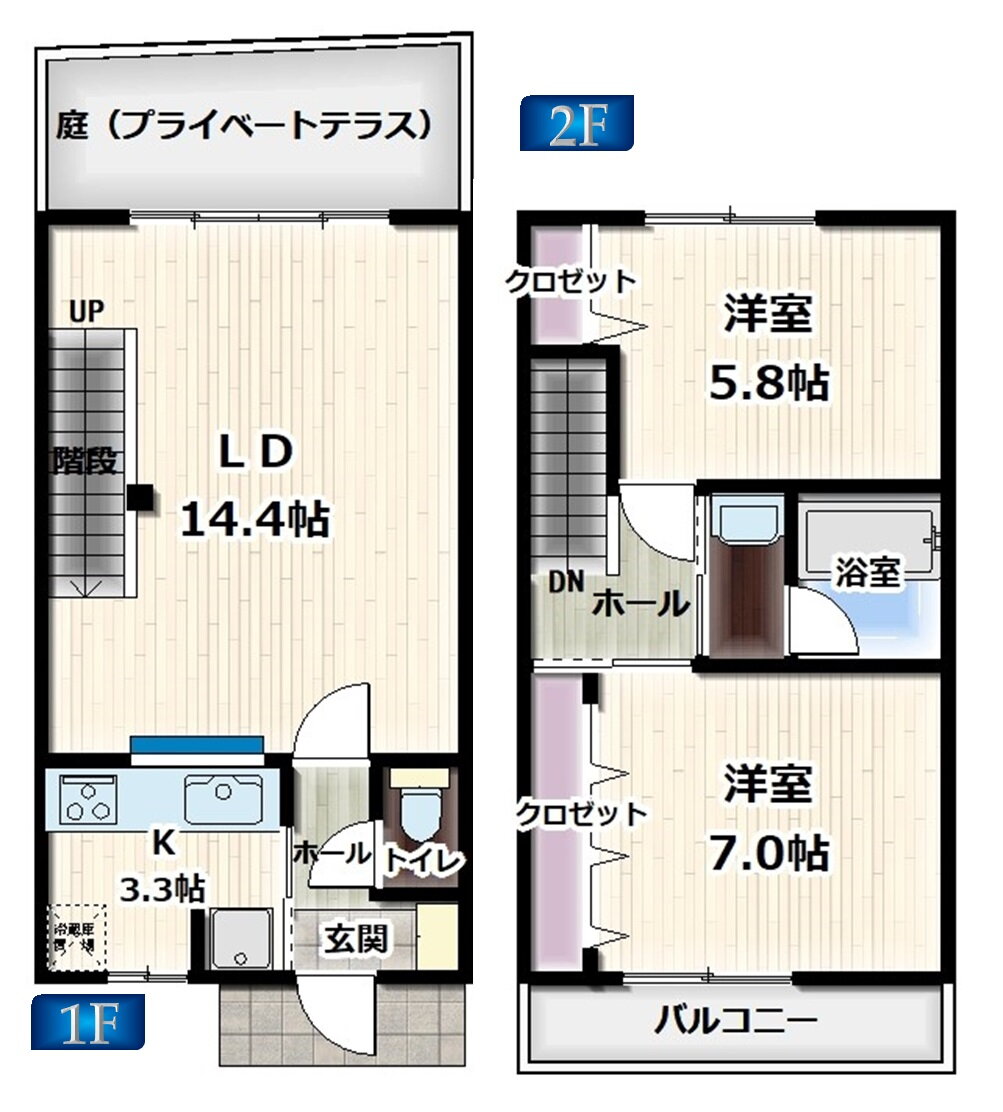 東京都東久留米市小山２ 東久留米駅 2LDK 一戸建て 賃貸物件詳細
