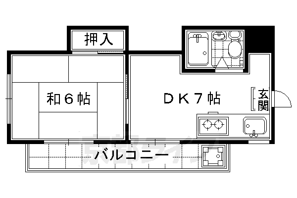 京都府京都市下京区柿本町 大宮駅 1DK アパート 賃貸物件詳細