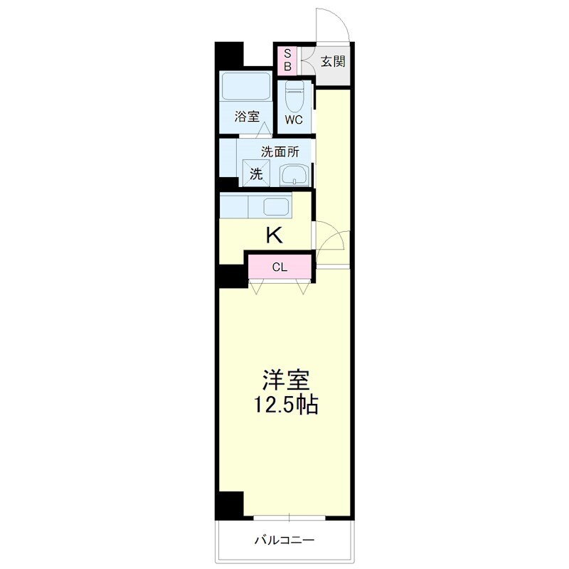 静岡県浜松市中央区板屋町 第一通り駅 1K マンション 賃貸物件詳細