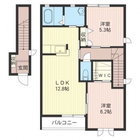 栃木県真岡市台町 真岡駅 2LDK アパート 賃貸物件詳細