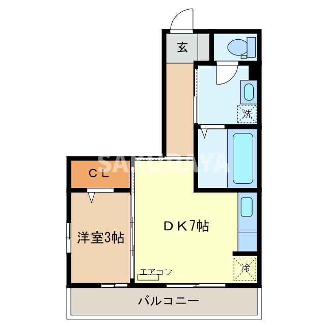 カリンビュー足利 3階 1DK 賃貸物件詳細
