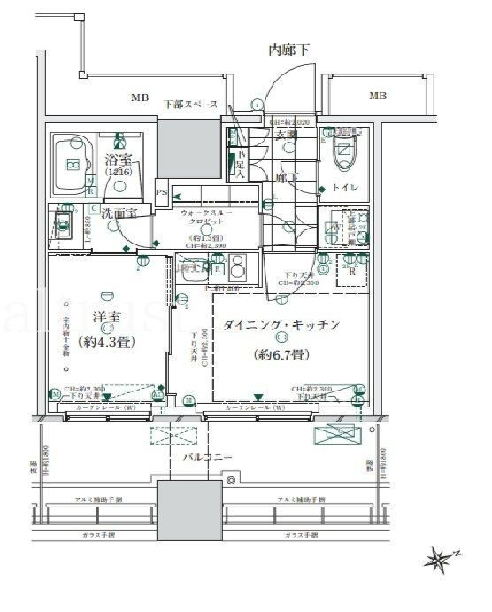 東京都港区海岸２ 浜松町駅 1DK マンション 賃貸物件詳細