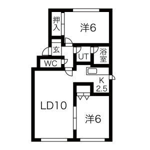 北海道札幌市北区北二十四条西１６ 新川駅 2LDK マンション 賃貸物件詳細