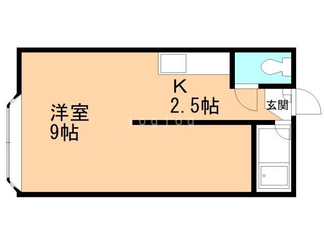 北海道帯広市西十七条北３ 1K アパート 賃貸物件詳細