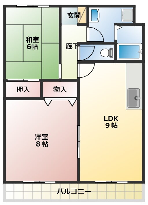 ノーブルライフムラマ 3階 2LDK 賃貸物件詳細