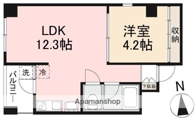 香川県高松市鍛冶屋町 瓦町駅 1LDK マンション 賃貸物件詳細