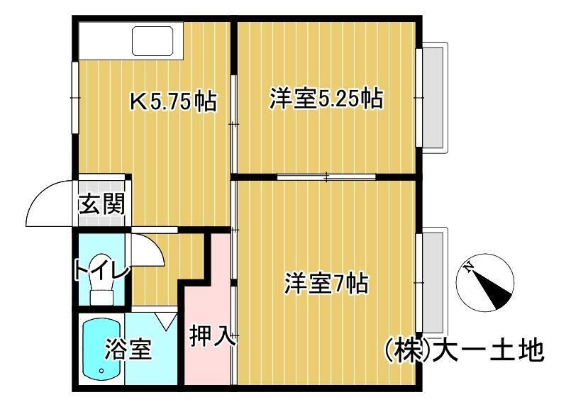 岩手県花巻市西大通り１ 花巻駅 2K アパート 賃貸物件詳細