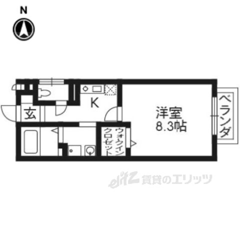 京都府京都市山科区勧修寺平田町 椥辻駅 1K アパート 賃貸物件詳細