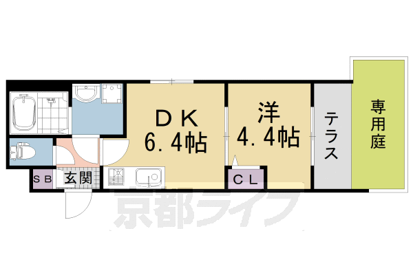 京都府京都市右京区花園艮北町 円町駅 1DK マンション 賃貸物件詳細
