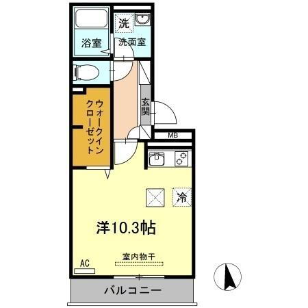 ウエスト　ヴィレッジ２　Ａ棟 1階 ワンルーム 賃貸物件詳細