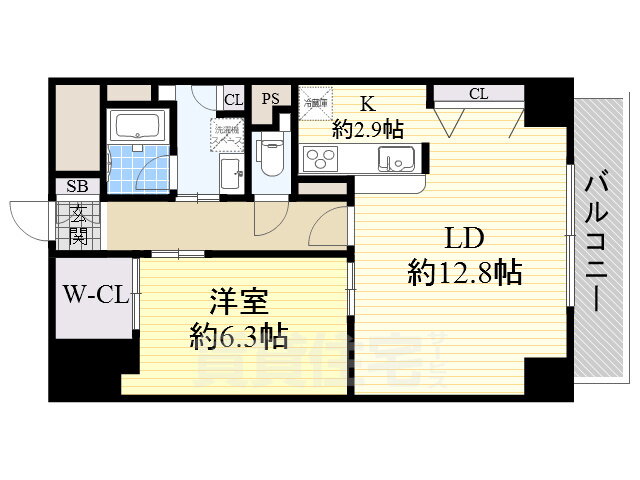 大阪府大阪市中央区十二軒町 谷町六丁目駅 1LDK マンション 賃貸物件詳細