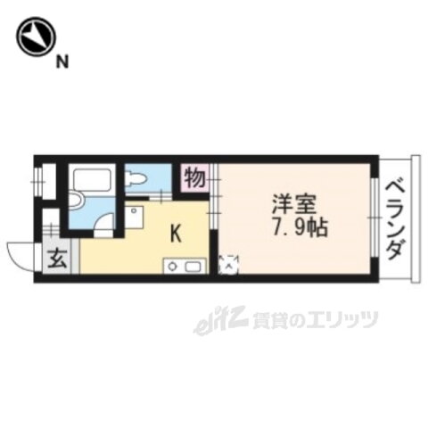 京都府京都市東山区唐戸鼻町 東山駅 1K マンション 賃貸物件詳細