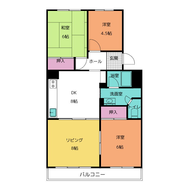 千葉県市川市原木３ 原木中山駅 4DK マンション 賃貸物件詳細