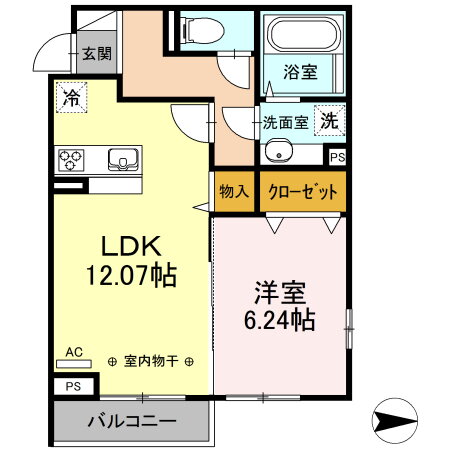 東京都足立区谷在家２ 谷在家駅 1LDK アパート 賃貸物件詳細