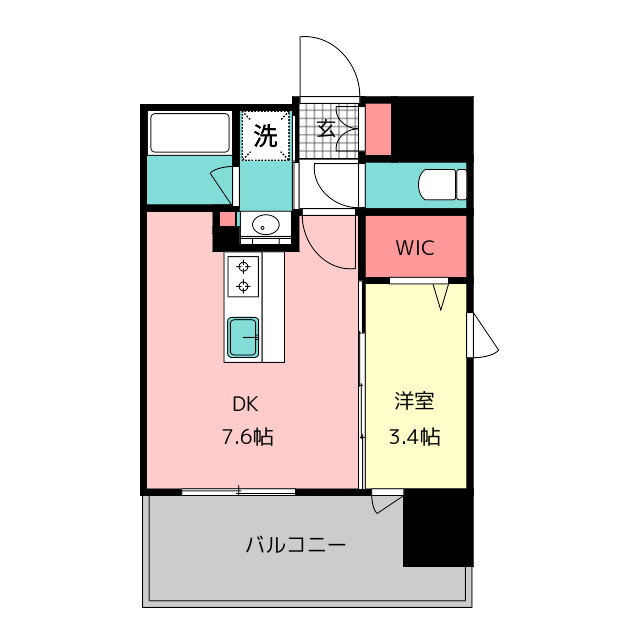 福岡県福岡市博多区石城町 千代県庁口駅 1LDK マンション 賃貸物件詳細