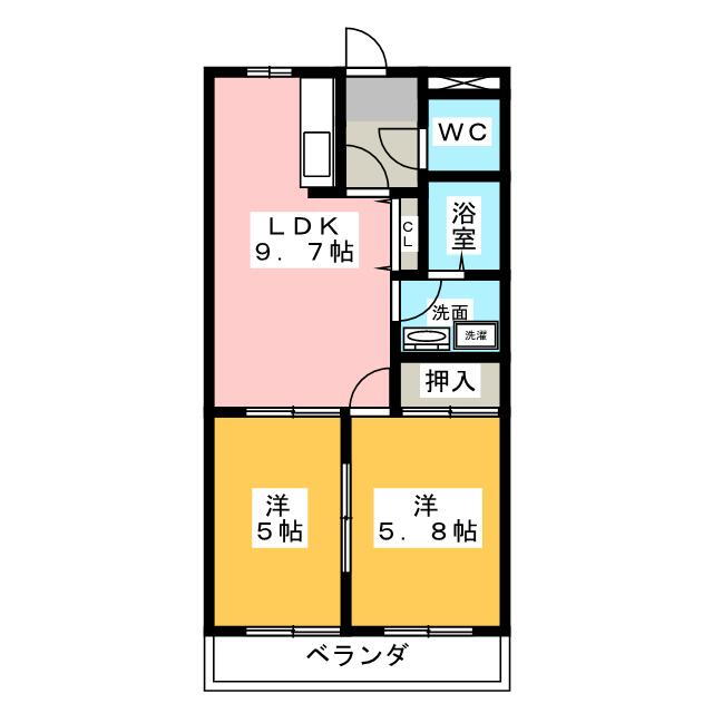 愛知県春日井市美濃町３ 2DK マンション 賃貸物件詳細