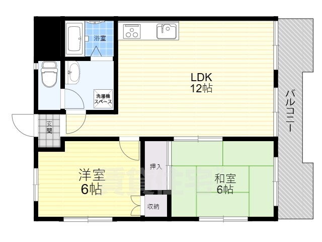 大阪府枚方市町楠葉１ 樟葉駅 2LDK マンション 賃貸物件詳細