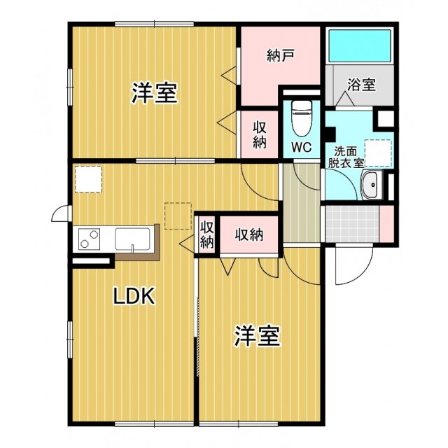 アヴァンザーレ 2階 2LDK 賃貸物件詳細