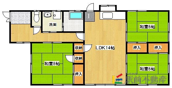 福岡県筑後市大字山ノ井 羽犬塚駅 3LDK 一戸建て 賃貸物件詳細