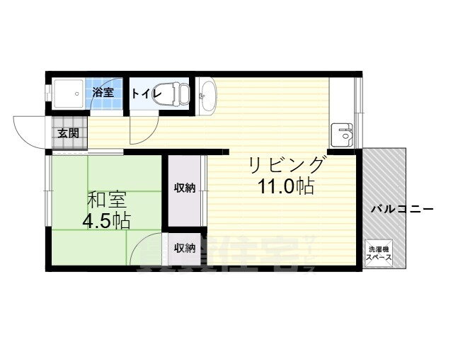 大阪府箕面市西小路５ 牧落駅 1LDK アパート 賃貸物件詳細