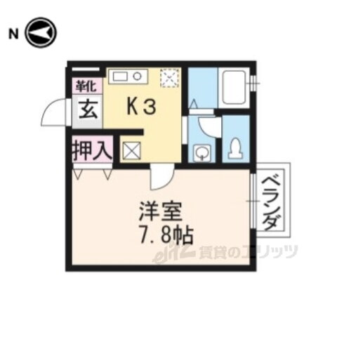 京都府京都市南区吉祥院西ノ庄淵ノ西町 西大路駅 1K アパート 賃貸物件詳細