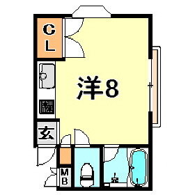 片野田ハイツ 1階 ワンルーム 賃貸物件詳細