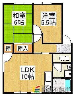 福岡県八女郡広川町大字新代 2LDK アパート 賃貸物件詳細