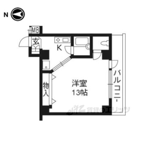京都府京都市下京区西新屋敷太夫町 丹波口駅 1K マンション 賃貸物件詳細